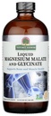 Magnesium Glycinat & Magnesium Malat Væske - 16 Oz Magnesiumkoncentrat - Vegan & Gluten- Free - Knogler, muskler og kardiovaskulær Support - Egnet til alle