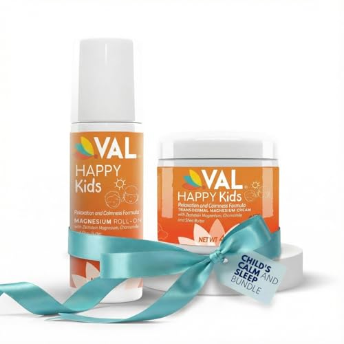 Barnets rolig og søvn bundle: VAL Magnesium Roll-on & Cream