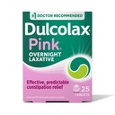 Dulcolax Pink Stimulerende Laxative tabletter, Overnatning Laxative, Forudsigelig & Effektiv Forstoppelse Relief, Relieves Spraining & Bloating, Bisacodyl 5 mg, 25 Greve