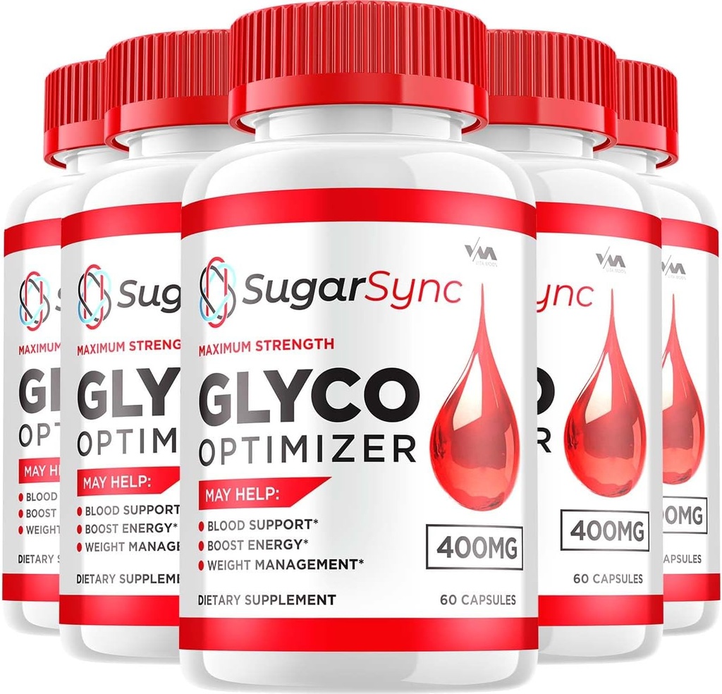 (5 Pack) SugarSync Glycogen - Sugar Sync Capsule Cleaner, Sugar Sync Pills, Advanced Formel for total Wellness, SugarSync Anmeldelser, 300 Kapsler