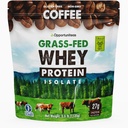 Opportuniteas Grass Fed Coffee Whey Protein Isolate Powder - 27g Protein Powder uden kunstige sødestoffer, Hormon-Free Cows, Ikke GMO - 2.5lb
