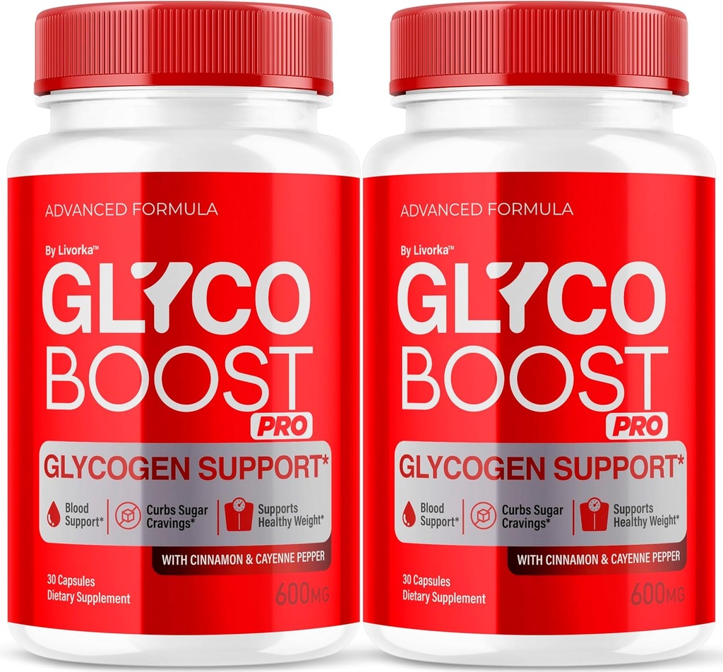 (2 Pack) Glyco Boost Pro Glyco Optimizer - Officiel GlycoBoost Pro Advanced Formel Blood Support Capsules, Glycoboost Pro Glycogen supplement piller maksimal styrke Alle naturlige ingredienser, 2 måneder
