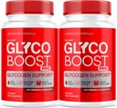(2 Pack) Glyco Boost Pro Glyco Optimizer - Officiel GlycoBoost Pro Advanced Formel Blood Support Capsules, Glycoboost Pro Glycogen supplement piller maksimal styrke Alle naturlige ingredienser, 2 måneder