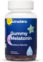 Melatonin Kids Sovegummier - Sovegummier for børn og voksne Hjælp til at regulere søvn, vågne cyklus, afslapning, forbedre søvn Excellence, Jordbær Flavor, Lavet i USA, 60 Gummier