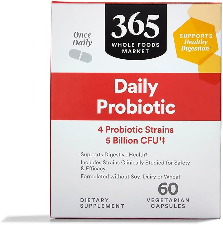 365 af Whole Foods Market, Daily Probiotic 5 Millioner CFU, 60 ct