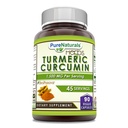Pure Naturals Gurkemeje Curcumin med Bioperine 2250 mg per servering Supplement: 124; Veggie Kapsler: 124; Non- Gmo: 124; Gluten Free