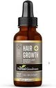 Hårvækst Plus 1oz - Bambus hår produkt til kvinder og mænd for hårvækst med kollagen kosttilskud, Keratin - hårhud og negle vitaminer til alle hårtyper -1 flaske