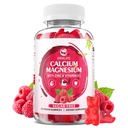 Calcium Magnesium Zink gummier med vitamin D3, Sukker Gratis Calcium gummier til kvinder Mænd, Raspberry Flavor - 60 Greve