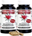 Kroeger Herb Wormwood Kombination Vegetariske Kapsler, 100 Greve - pakke med 2