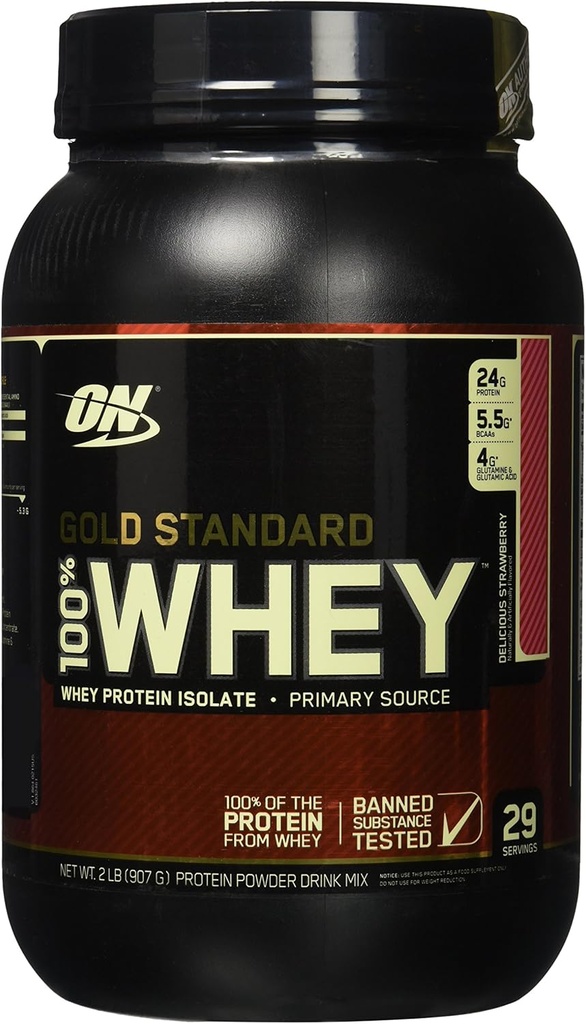 Optimum Nutrition Gold Standard Whey Lækker Jordbær - 2.07 lbs