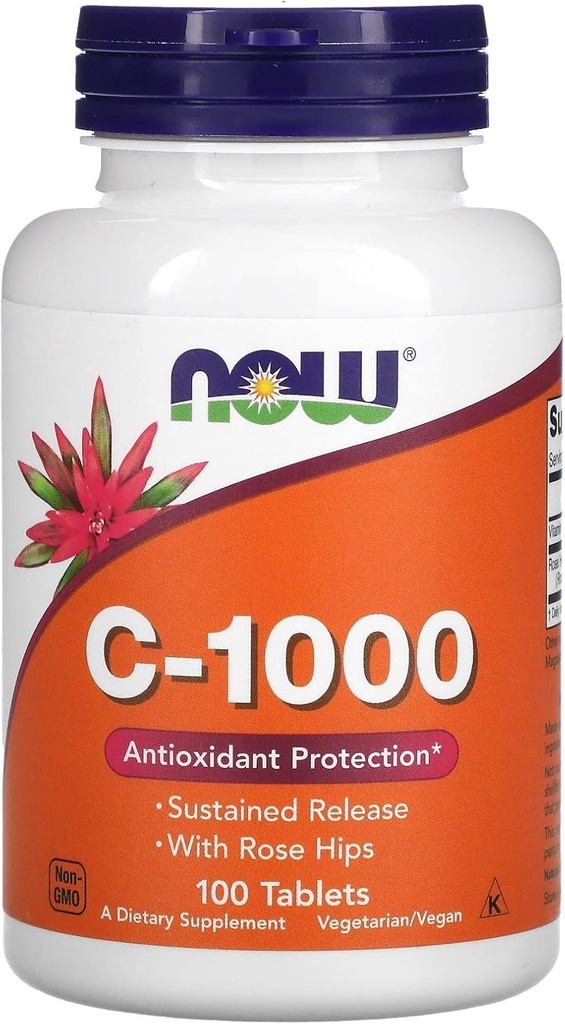 Now Foods Vitamin C-1000 Sustained Release - 100 Tablets