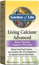 Have Living Calcium Advanced Bone Density Support Formel, 1000 mg hel Food Plant Calcium Plus Vitamin D3, K1 og Magnesium til Absorption, 120 Vegetar Caplets