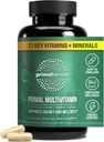 Primær høst Primal Multivitamin - Dagligt multivitamin supplement med 21 essentielle vitaminer og mineraler til kvinder & mænd - Vitamin A, C, D, E, B12, B6, biotin, folinsyre, zink, kobber & selenium