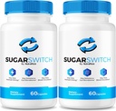 NutraRize (2 Pack) Sugar Switch piller, officielle SugarSwitch kapsler, All- Natural Blood Formel for sunde niveauer, Sugar Switch 24 Supplement, SugarSwitch 2 Pectin anmeldelser (120 Kapsler)