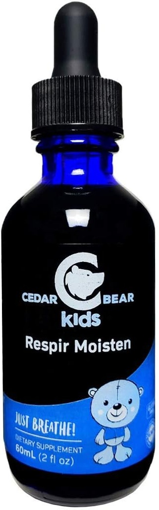 Cedar Bjørn Respir Fugten for børn en flydende urte supplement, der fugter og lindrer irriterede luftveje og relieffer Lejlighedsvis tørhoste 2 Fl Oz