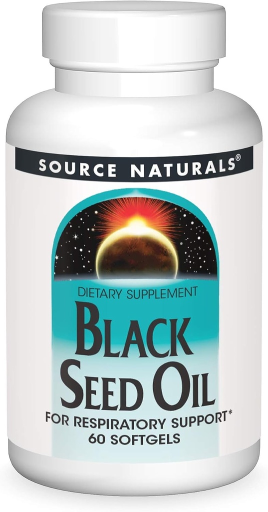 Source Naturals Black Seed Oil for Respritory Support* - 60 Softgels
