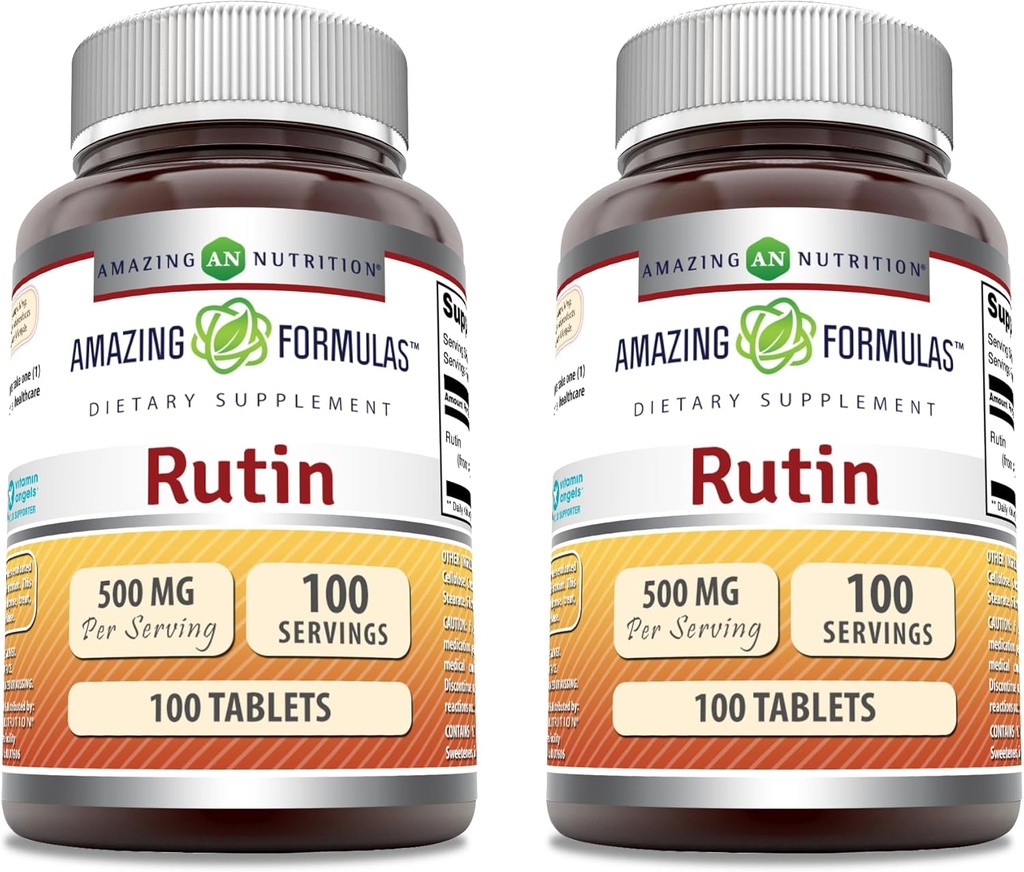 Amazing Formulas Rutin Supplement Note 124; 500 Mg