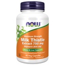 Now Foods Milk Thistle Extract 750 mg Silymarin (600 mg), Maksimal styrke - 90 Veg kapsler