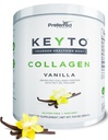 Keto Collagen Protein Powder med MCT Oil - Keto og Paleo Friendly Grass Fed og Pasture Raised Hydrolyzed Collagen Peptider - Fits Low Carb Diet og Keto Snacks - KEYTO Vanilla Flavor
