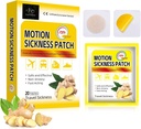 Bevægelse Sygdom Patches for Cruise, Ikke Drowsy Sea Sygdom Patches for båd, bil og fly, Vandtæt bil Motion Sygdom Patch med Ginger Extract til rejser, 20 Greve