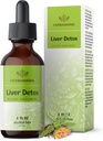 HERBAMAMA Liver Support Tincture - Vegan Liver Detox Liquid Drops with Milk Thistle, Dandelion Root & Chanca Piedra - Non-GMO, Alcohol & Sugar-Free Liquid Cleanse Supplement, 42-Day Supply