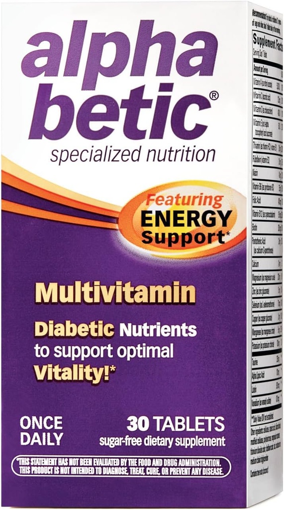Alpha Betic Multivitamin Plus Extended Energy 30 tabletter