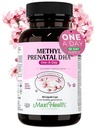 Maxi Health - Methyl Prenatal DHA Prenatal Vitaminer Kvinder - Doctor Formuleret, Kosher, Gluten Free Prenatal Multivitamin med 25 næringsstoffer herunder DHA, Folinsyre & mere, 60 flydende Caps