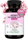 Maxi Health - Methyl Prenatal DHA Prenatal Vitaminer Kvinder - Doctor Formuleret, Kosher, Gluten Free Prenatal Multivitamin med 25 næringsstoffer herunder DHA, Folinsyre & mere, 60 flydende Caps
