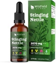 Stinging Nettle Root Extract Drops 2000mg (Urtica dioica L.) Herbal supplement Absorbs bedre end kapsler, 1 måned Tilgang, 84 Servering, Alkohol- Gratis tinktur - 2 Oz, pakke med 1