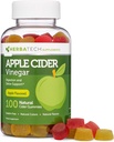 Apple Cider Vincious Gummies (Keto Friendly) med mor (100 Gummies, Ekstra stor flaske) til fordøjelse og Detox, forstærket med Ginger Dry Extract (Chewable, Made in the USA, Gluten Free)
