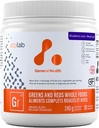 ATP LAB - Grønne og røde hele fødevarer 240g (Blåbær Acai Flavour) - Atletiske Grønne Pulver Superfood - Forbedre mad og cirkulering - Reducere pres
