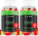 Forskning Labs - Premium Hamp Gummies 120 Greve, 2 Fer 1 Ad. Avanceret formel med 500.000 Extract Blend. Natural - Hjælper Body Aches, Blusel & at føle sig rolig