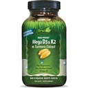 Irwin Naturals High Potency Mega D3 & K2 + Gurkemeje Extract - 60 flydende bløddele - Sunde knogler & immunfunktion