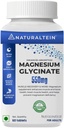Magnesium Glycinate Supplement - 60 tabletter x 121 mg Elemental Magnesium, 555 mg én gang daglig Kvinder Pure Chelated Bisglycinate til godt helbred og søvn - Testet og Trusted til tunge metaller