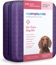 MySimplePetLab Ear Care Dog Kit I Medicated Tris Flush Dog Ear Cleaner I Infektion Behandling med Ketoconazol I Hydrocortison Drops I Comfort for Smelly, Itchy, Eller Sore Ears
