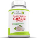 Odorless hvidløg & Persille Supplement Softgels - Koncentreret fra friske hvidløg Bulbs - Allium Sativum for mænd og kvinder