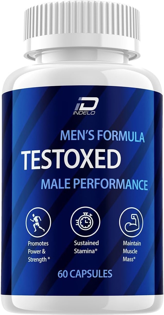 Testoxed Capsules Supplement, Testoxed Advanced Men Wellness Support, Official Testoxed Maximum Strength Energy Performance, Testoxed Premium Dietary Formel Anmeldelser (1 pakke - 60 Kapsler)