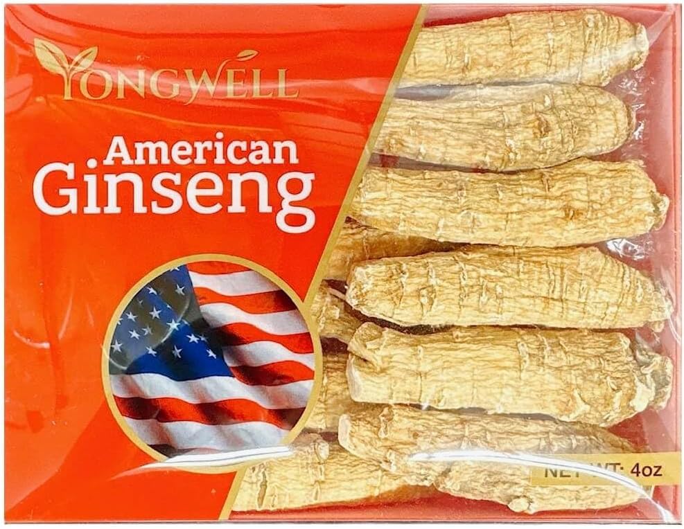 Hand Valgt A Grade Amerikansk Ginseng Root Large Short (4 Oz. Box)