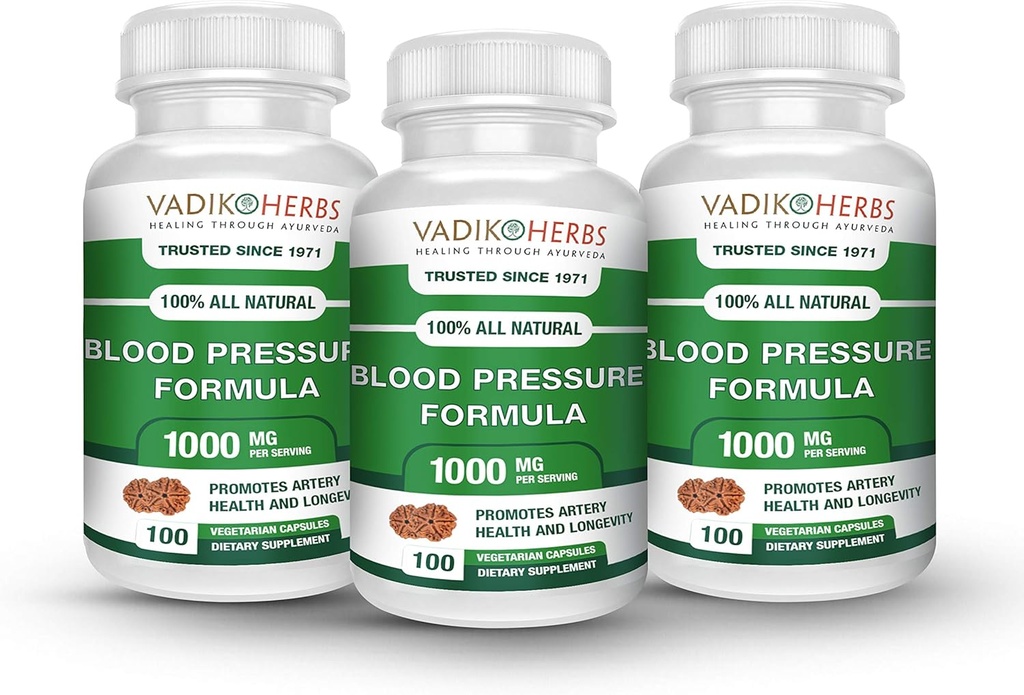 Vadik urter Blood Pressure Formula Clinical formuleret med Pure Ayurvedic Herbs