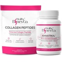 Annatrol Bone Support & FORTIBONE Collagen Peptider w / FORTIGEL, VERISOL og TENDOFORTE - Complete Bone, Joint, Hud, hår, Nails & Metabolske Support 124; 1 Måned Supply (Pouch, 401.7G)