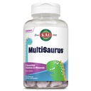 KAL MultiSaurus Kids Complete Multivitamin - Daily Multivitamin & Iron Supplement for Children & Toddlers, Contains Vitamin A, C, & Calcium, Mixed Berry Flavor - 90 Mini Dinosaur-Shaped Chewables