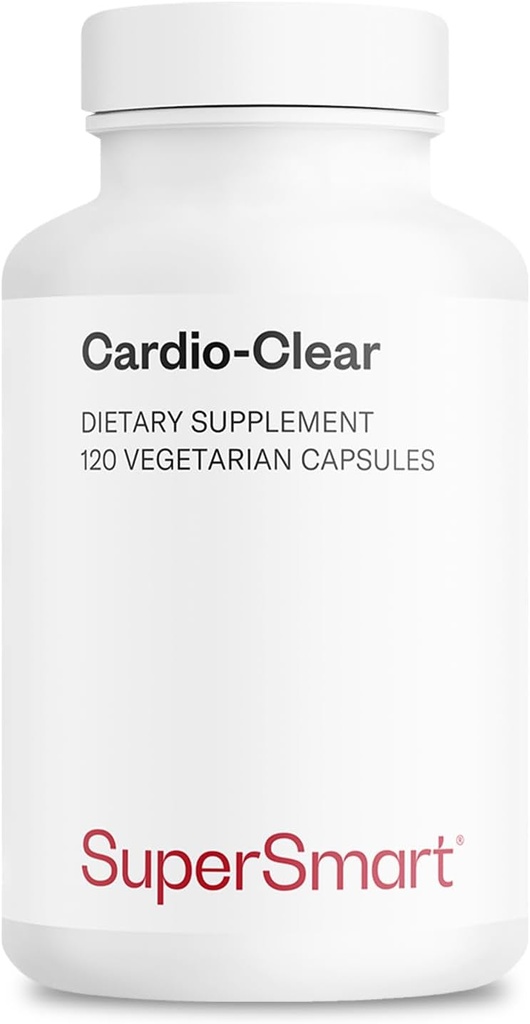 Supersmart - Cardio Clear (Hvidløg EDTA Supplement) - med Malic Acid, Calcium Dinatrium EDTA, Magnesium, Bromelain Budd124; Non- GMO & Gluten Free - 120 Vegetariske kapsler