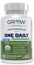Et dagligt multivitamin til mænd - med vitaminer og mineraler + økologiske hele fødevarer, supplement til Boost Energy, General Health - Non- GMO - 90 Kapsler er 124; 3 Måned Supply