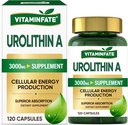 3000 MG Urolithin A Supplement - 120 Kapsler understøtter Antioxidant, Forbedret sund aldring, Mitokondriel, Cell Reparation for mænd og kvinder