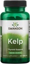 Swanson Premium Brand Kelp - Natural Jod Source Supporting Thyroid Health - Mineral Supplement w / Jod Source Standardized 0,4% - (250 tabletter, 225mcg Hver)
