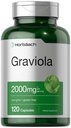 Horbäach Graviola Capsules | 120 Count | Soursop (Annona Muricata) | Non-GMO & Gluten Free