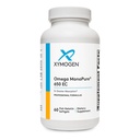 XYMOGEN Omega Monopure 650 EC - Omega-3 Fish Oil Supplements for Women & Men - med EPA, DHA & DPA - Mindre bløddele med 3X større absorption - Støtte en sund hjerte & kognition (60 bløddele)