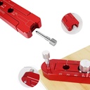 165mm Træbearbejdning Compass Scriber, Woodworking Scribe Gauge, Justerbar Metric Arc tegning Ruller Scribing Circle Ruller Mærkning Ruller Rullecirkelmarkeringsværktøj (rød)