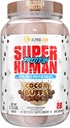ALFA LION Superhuman Whey Protein Powder, Great Tasting Pure Whey Protein Isolate, Lav Carb, Low Sugar, Ingen Bloat Post Workout, Muscle Recovery & Growth (28 Servere, Kakao Buffs)
