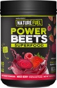 Nature Fuel Power Beets Powder, Lækker blandet berry, Koncentreret Superfood supplement, Understøtter cirkulering, Naturlig energi & Stamina, Non- GMO, 60 Servering (Packaging May Vary)